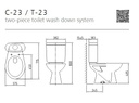CLOSET MONOBLOK INA C23 PUTIH +TTP+ALAT2DUS - CLOSET DUDUK (AA)