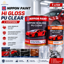 NIPPON PAINT HI GLOSS PU CLEAR 1LT (2 KOMPONEN) (AA)