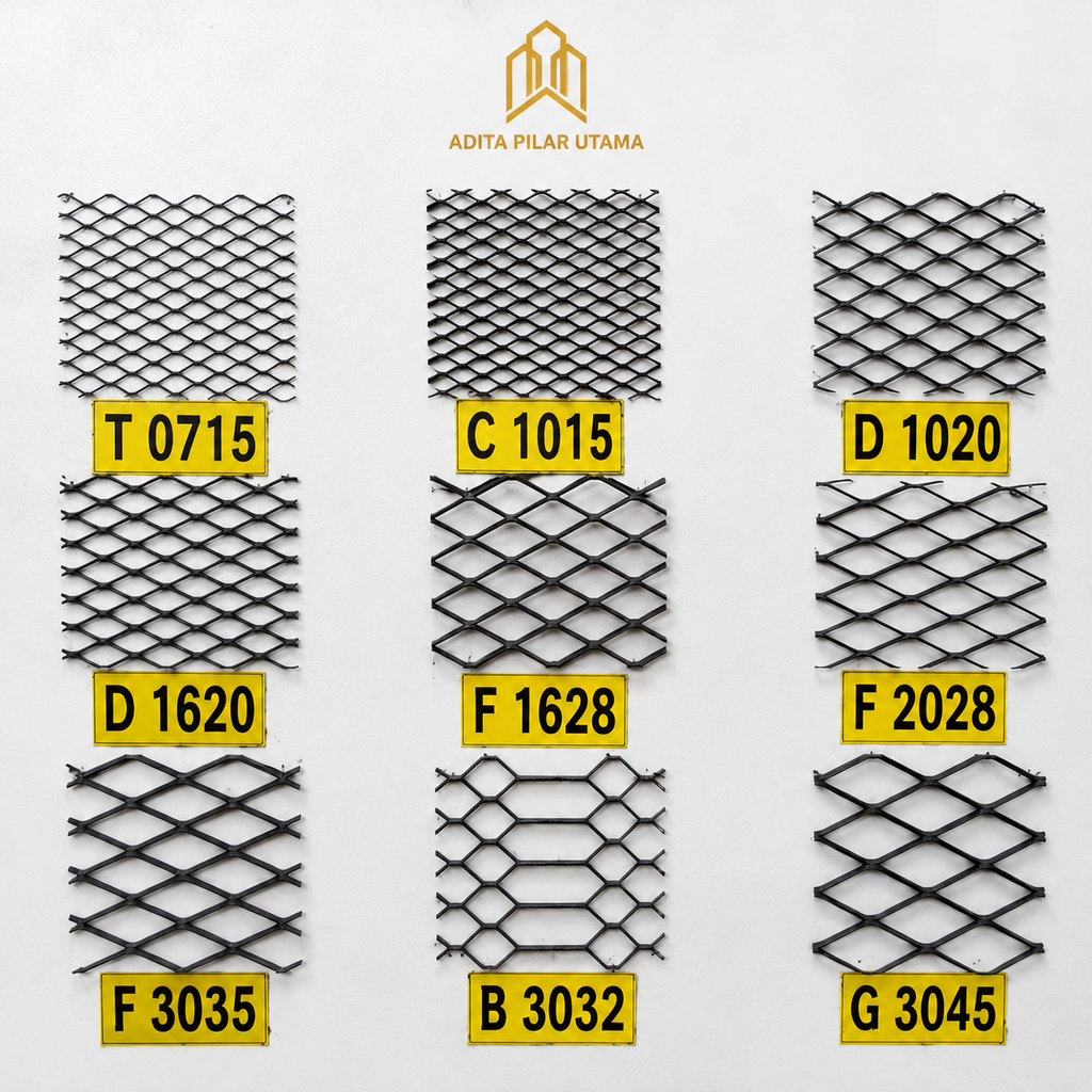 Kawat Wire Mesh EXPANDED 3.0 -1,22m x 2,44m - 1,6X2 biru FF3035 (AA)