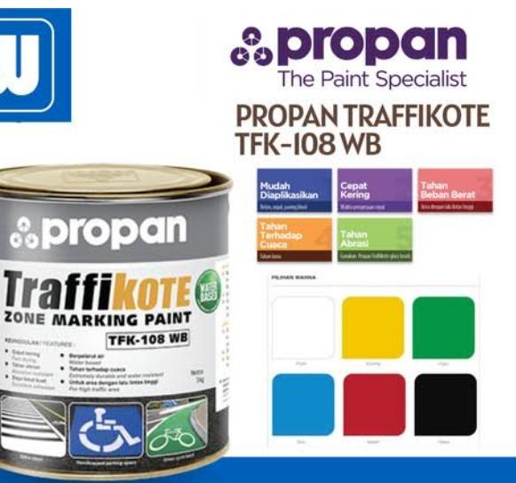 PROPAN TRAFFIKOTE 108 WB RED GALON 2.5 (AA)