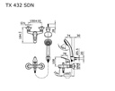 HAND SHOWER TOTO Single Lever Bath & Shower Set TX432SDN(salinan)