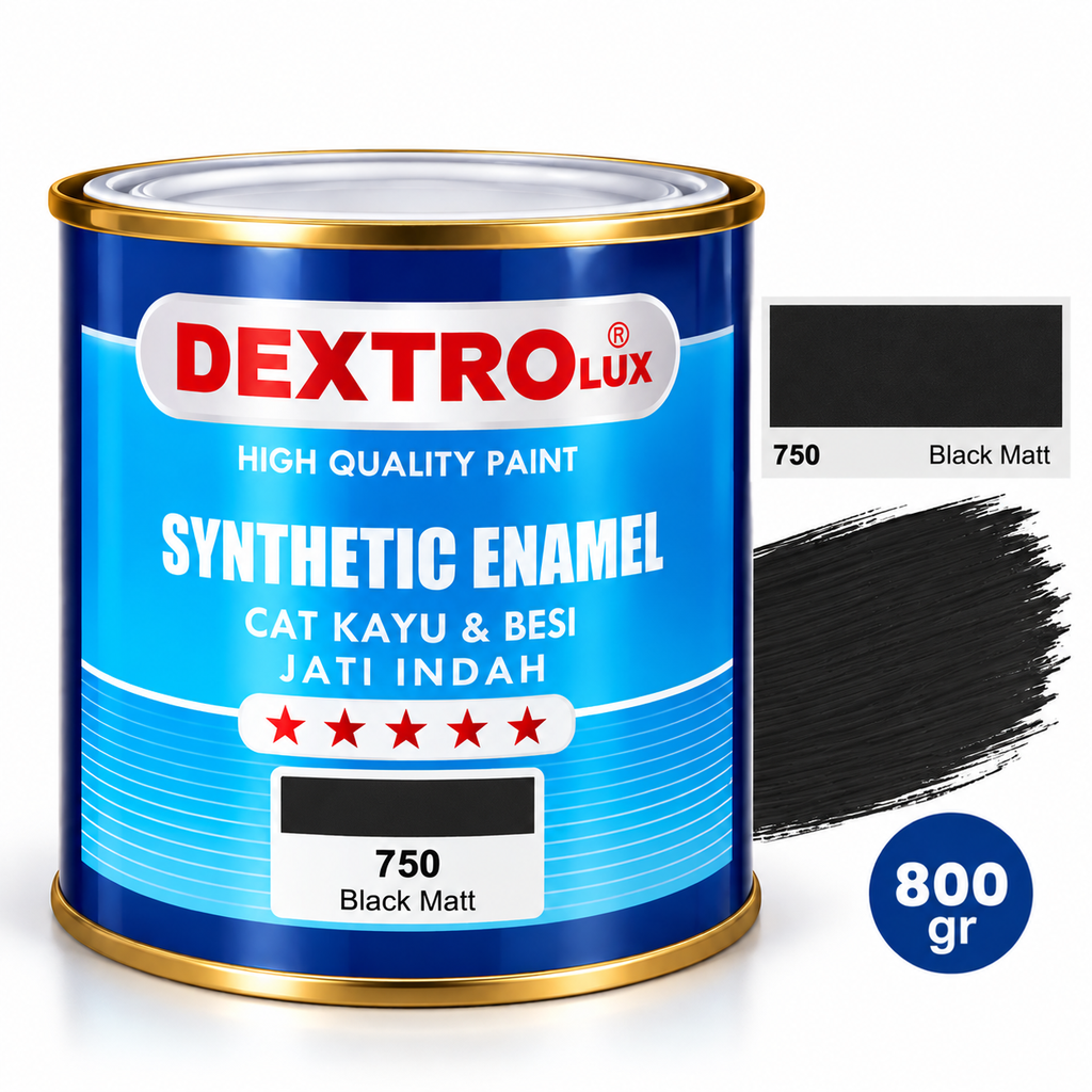 DEXTRO 750 BLACK MATT 800GR