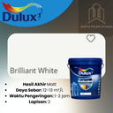 Dulux Weathershield 2290M BRILLIANT WHITE DS A918 -GL CAT PUTIH