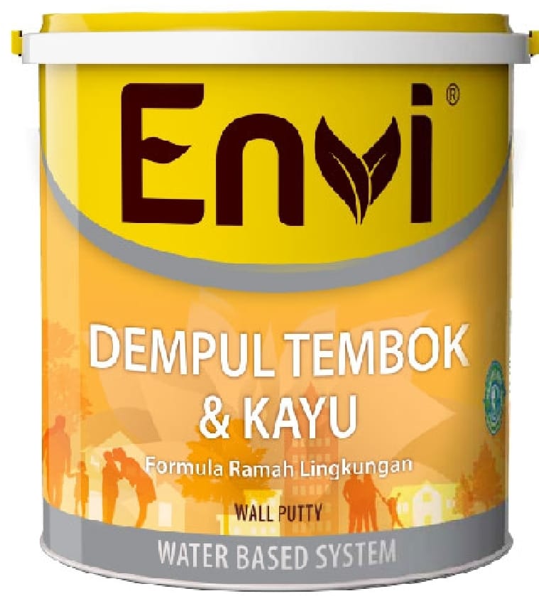 ENVI DEMPUL PLAMIR TEMBOK N KAYU WALL PUTIH 5K (AA)