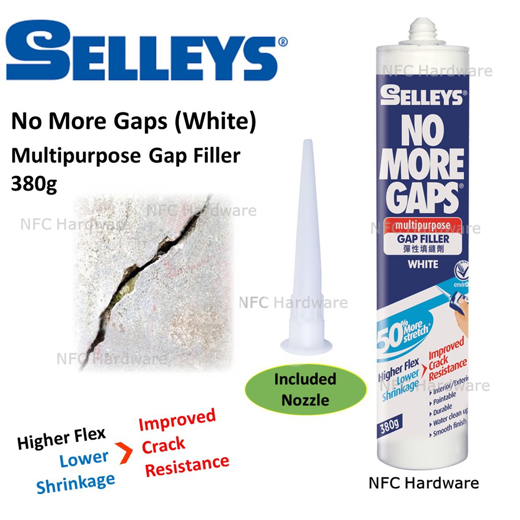 GAP FILLER WHITE 380GR (NO MORE GAPS)
