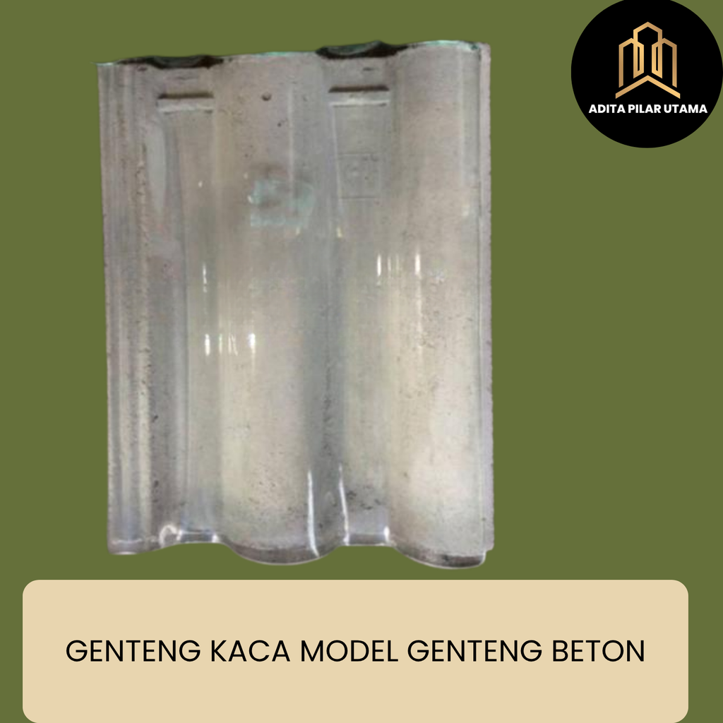 GENTENG KACA 5mm BETON