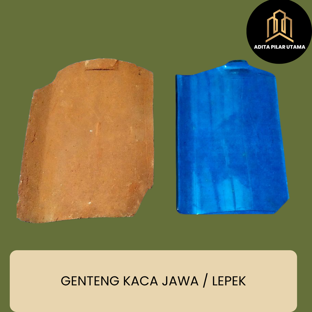 GENTENG KACA 5mm JAWA BIASA
