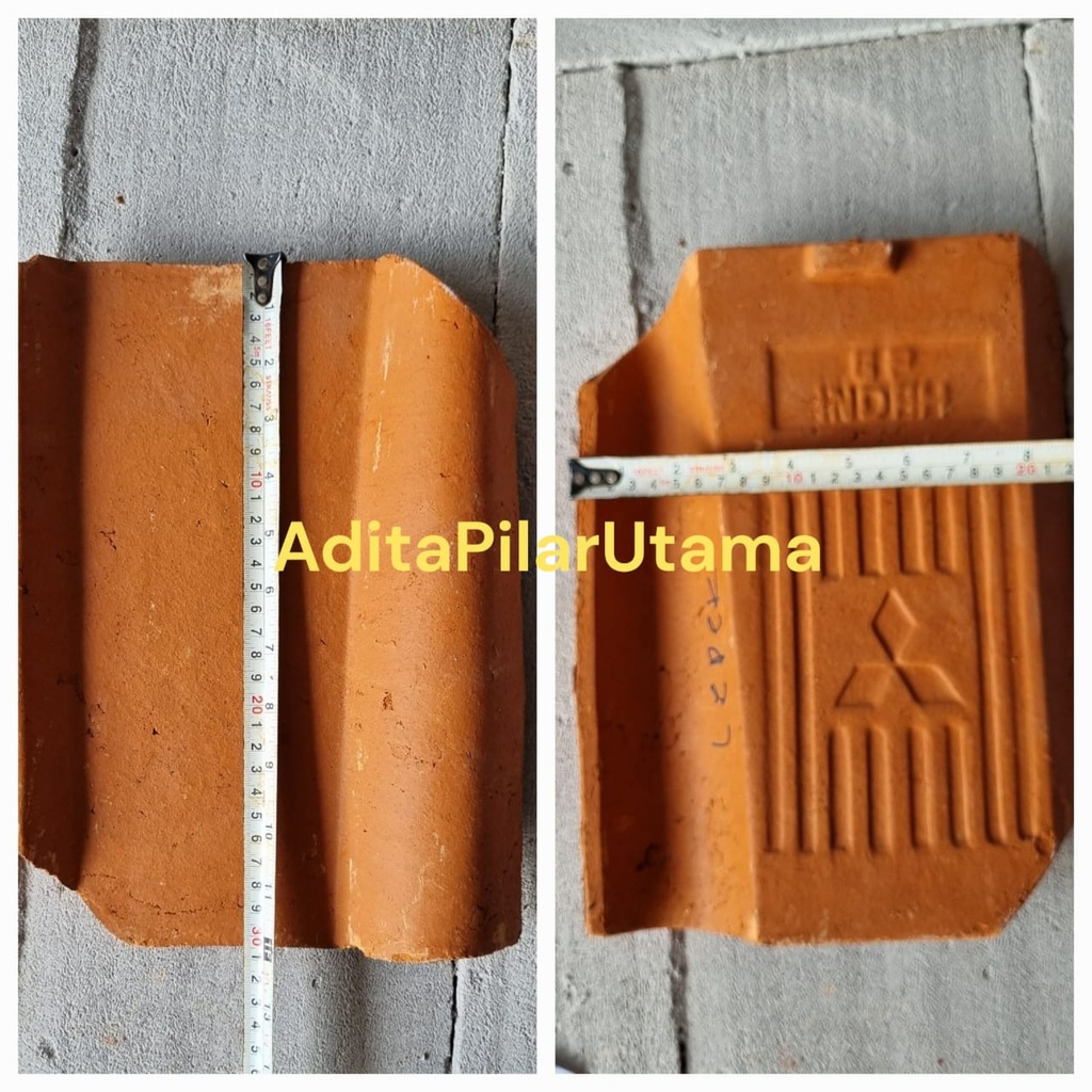 GENTENG TANAH LIAT JAWA/LEPEK 30X23CM (20BJ/M2)