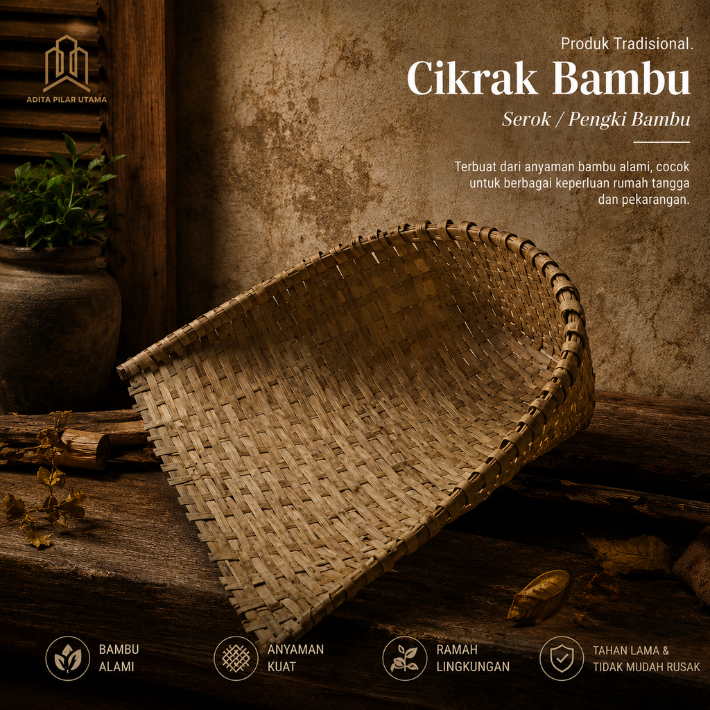 Ikrak Bambu - Cikrak - Serok - Pengki Bambu (AA)
