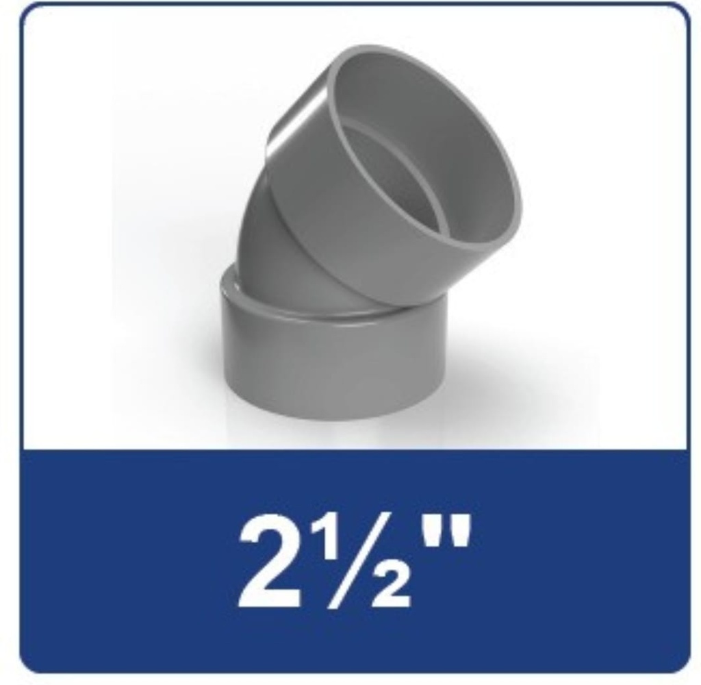 KNEE 2 1/2 DIM - 45° RUCIKA D