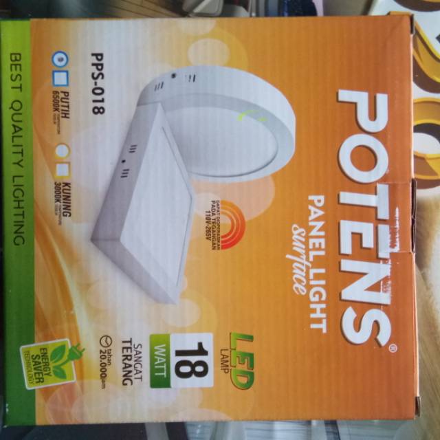LAMPU PANEL DOWN LIGHT POTEN OB 18W