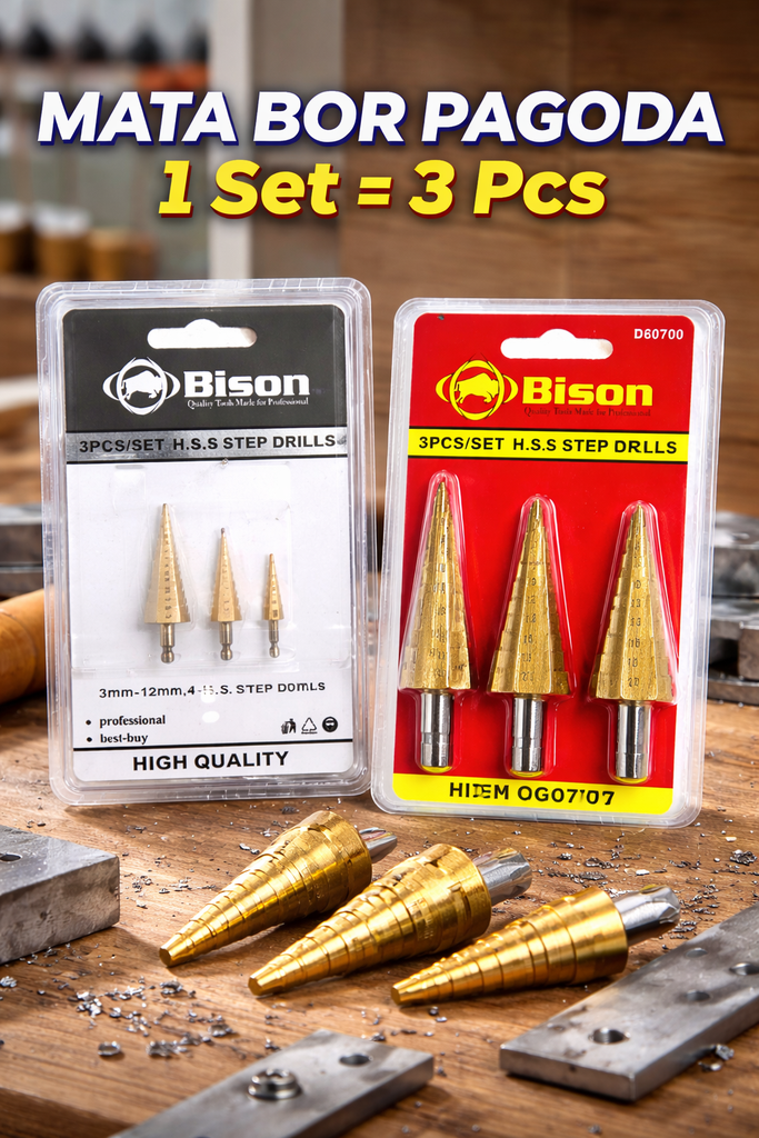 MATA BOR PAGODA 1 Set = 3 Pcs - BISON