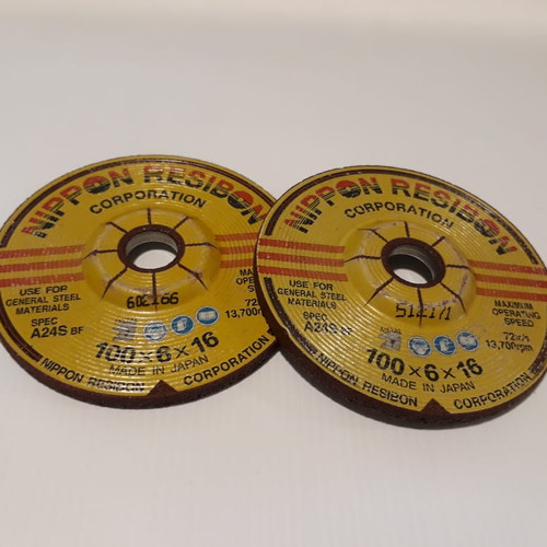 BATU SELEP - MATA GRENDA POLES GRINDING Ø4"x 6mm RESIBON (AA)