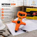 Meteran Tancap Fiber 50m - MAJESTY/ISCO