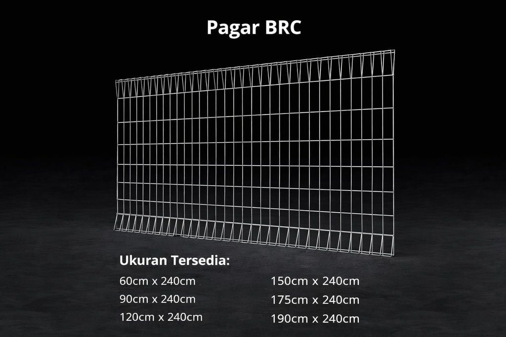 PAGAR BRC 90cm (Besi 6.0mm) 90x240cm
