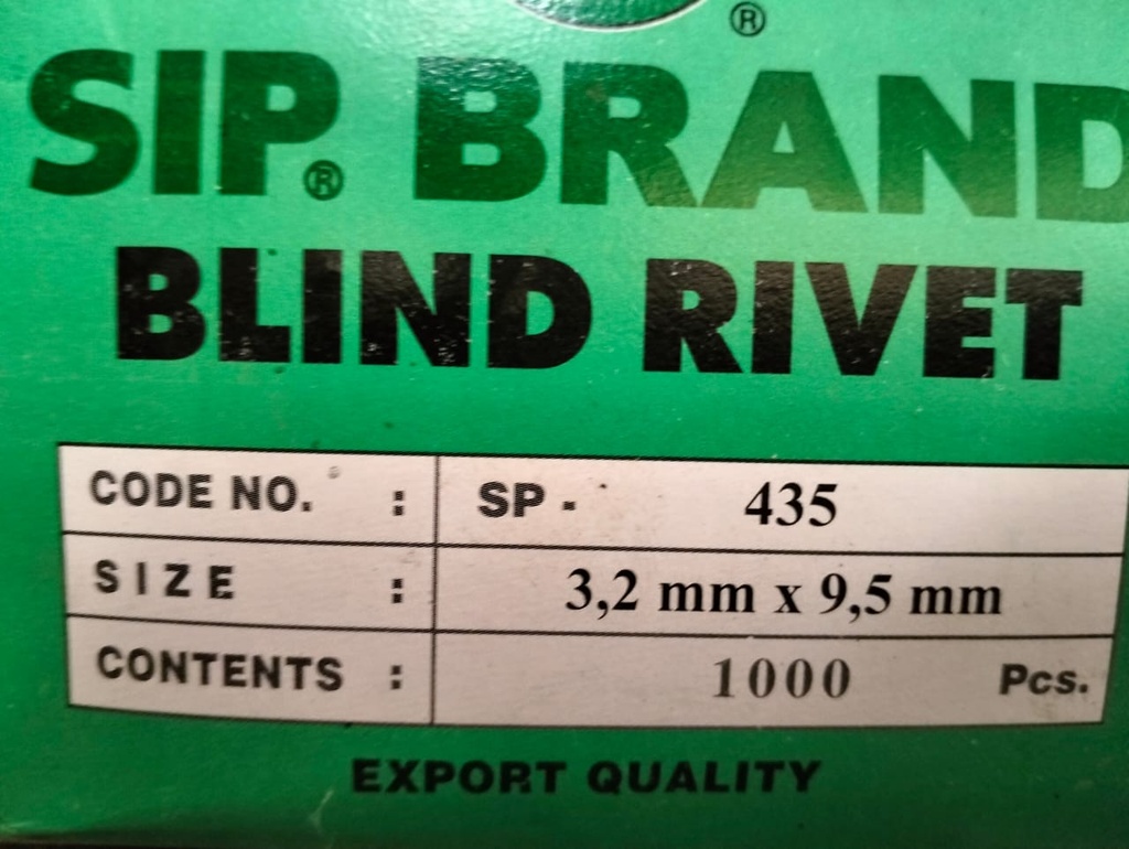 PAKU RIVET 435 (3,2MM X 9,5MM) -SIP ECERAN (AA)