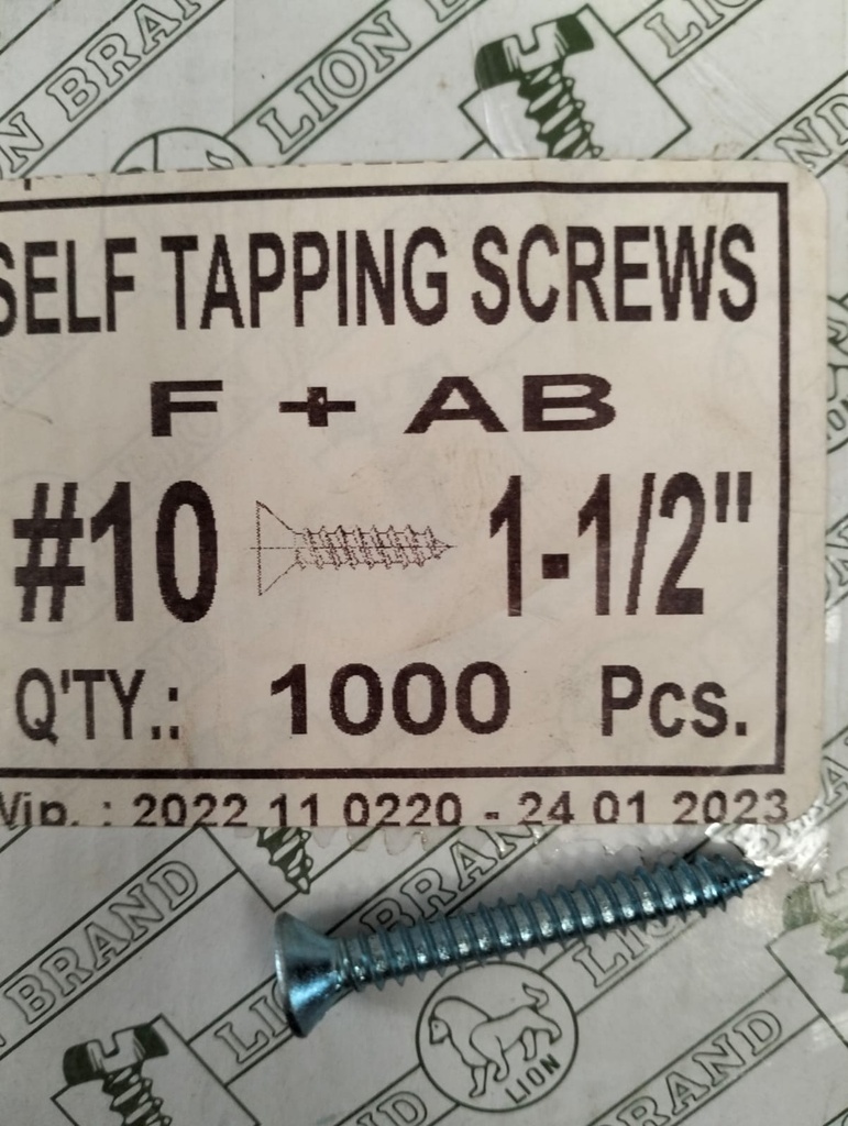 PAKU SKRUP FAB 10 X 1 1/2 INCH (S8)