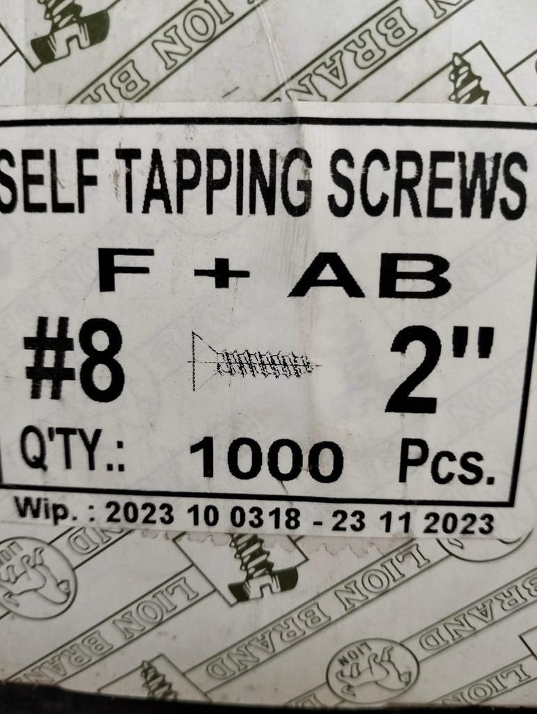 PAKU SKRUP FAB 8 X 2 (S6)