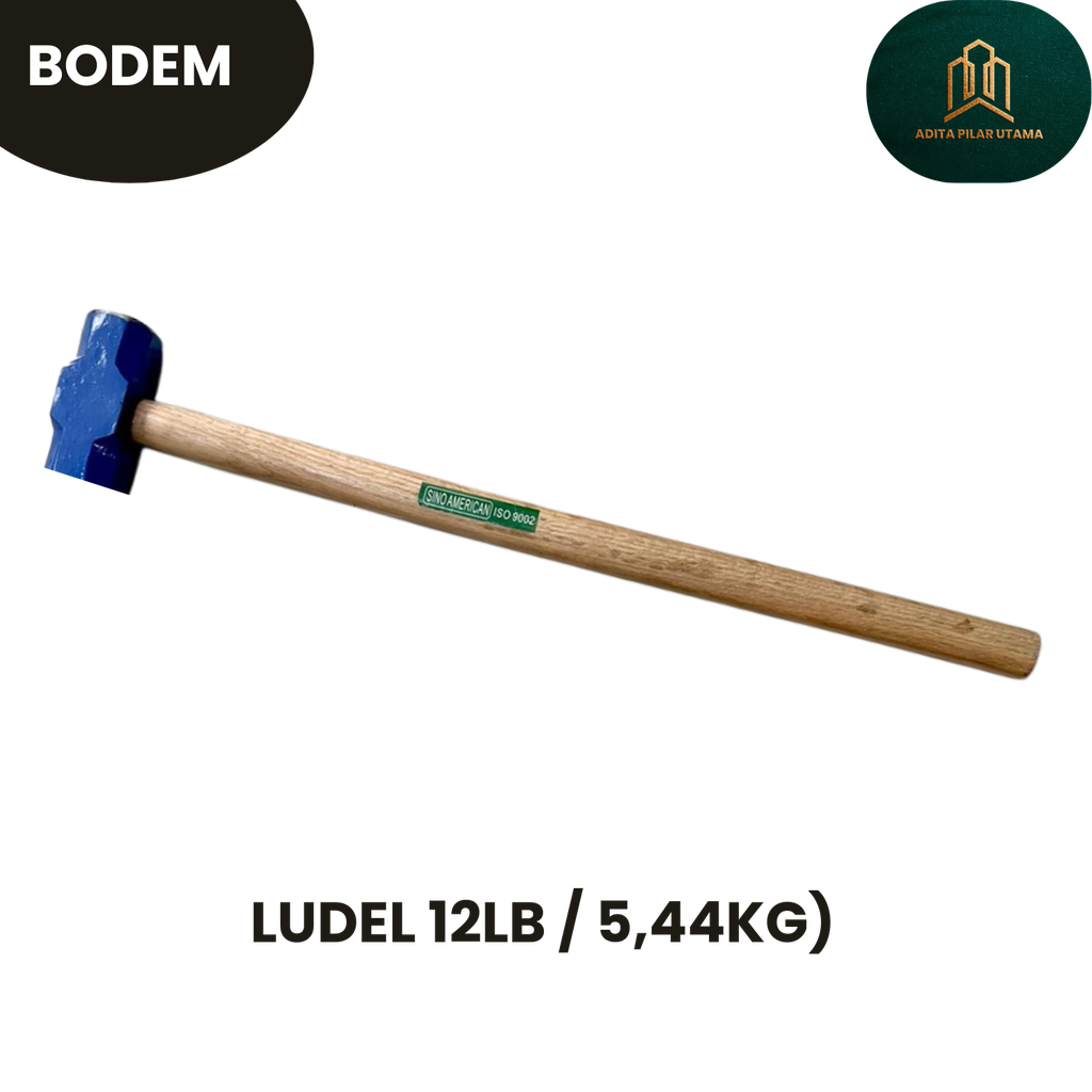 PALU BODEM 12 LB GAGANG KAYU (5.44Kgs)