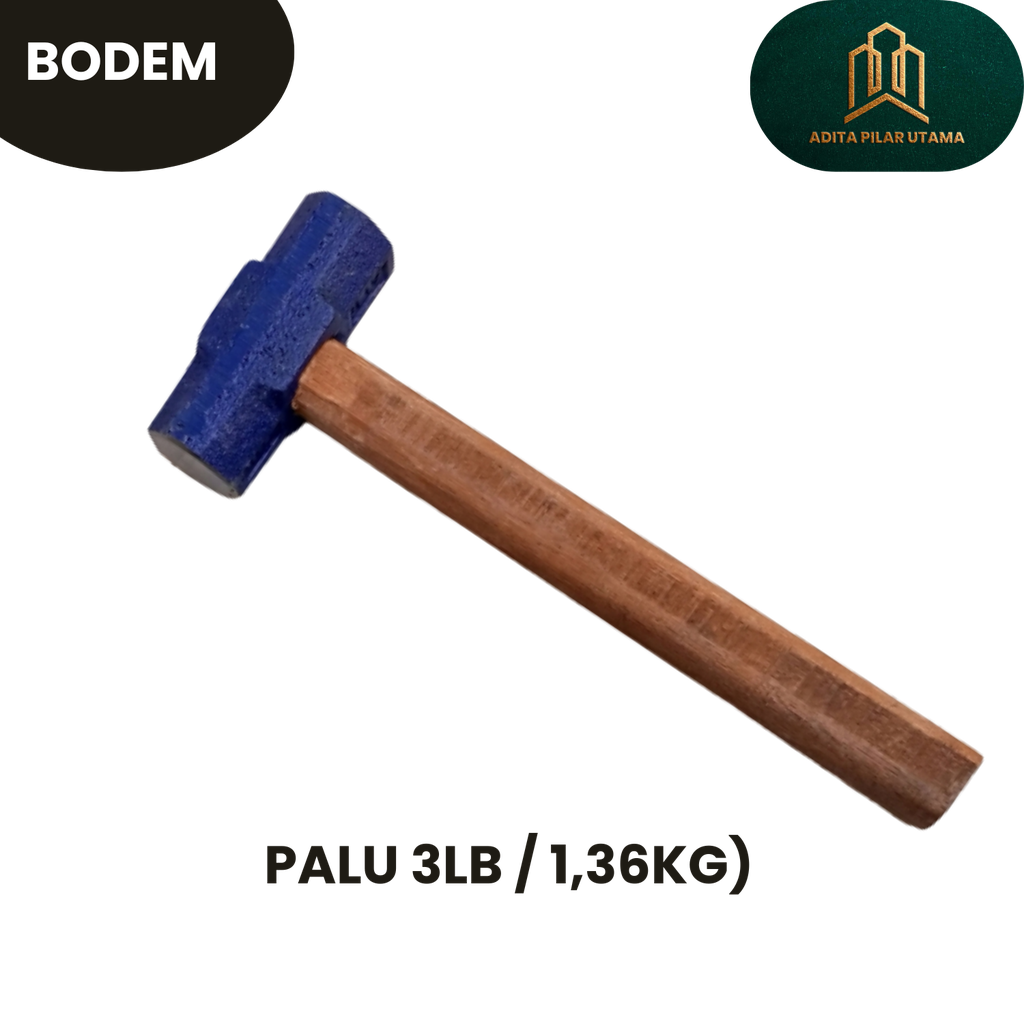 PALU BODEM 3LB GG BIRU (1.36Kgs)