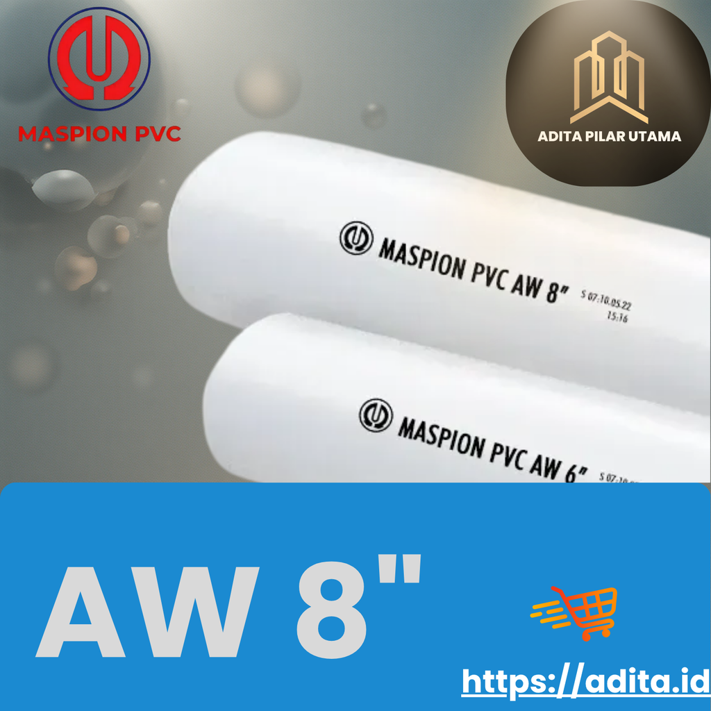 PIPA PVC AW 8 DIM MASPION PUTIH