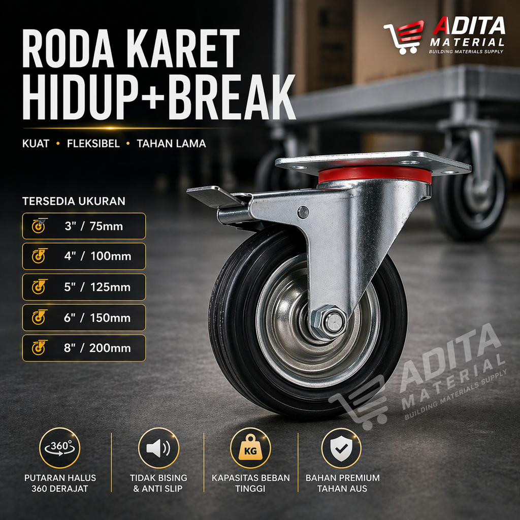RODA KARET 5 INCH RHJ - R125