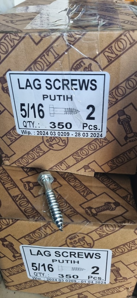 SEKRUP DEX  5/16 X 2 PENDEK S12