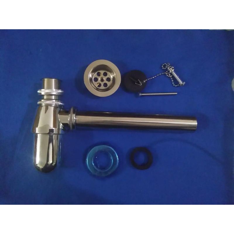 SIFON WASTAFEL 1¼" x1¼" STAINLESS CAB (AA)