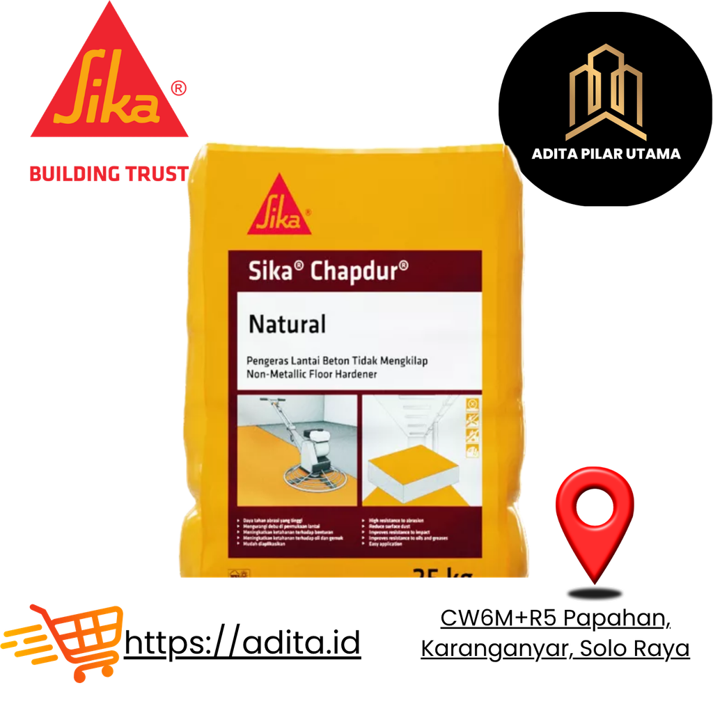 Sika® Chapdur® PENGERAS LANTAI BETON NON METALIC 25Kg (AA)