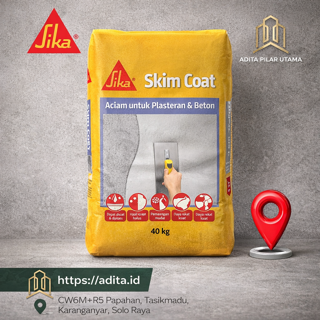 SikaWall®-181 Skim Coat 40Kg ACIAN MORTAR SKIMCOAT (AA)