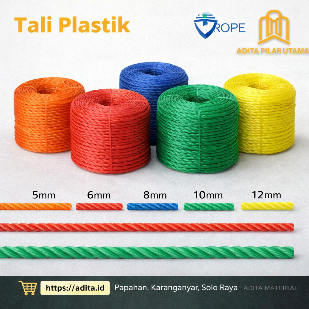 TALI PLASTIK DIM 8MM (1KG=29M)