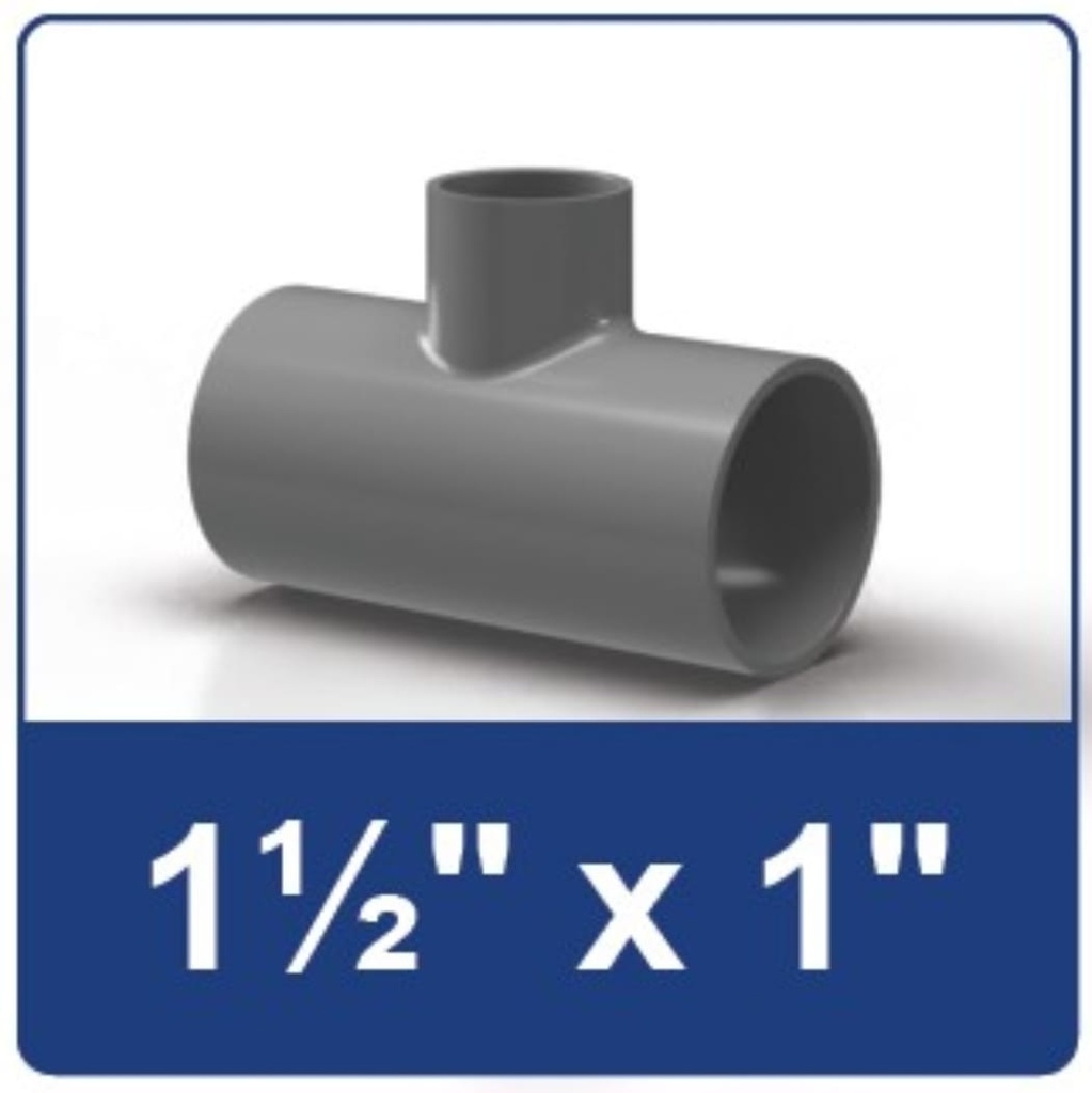 TEE 1 1/2 X 1 INCH RUCIKA AW