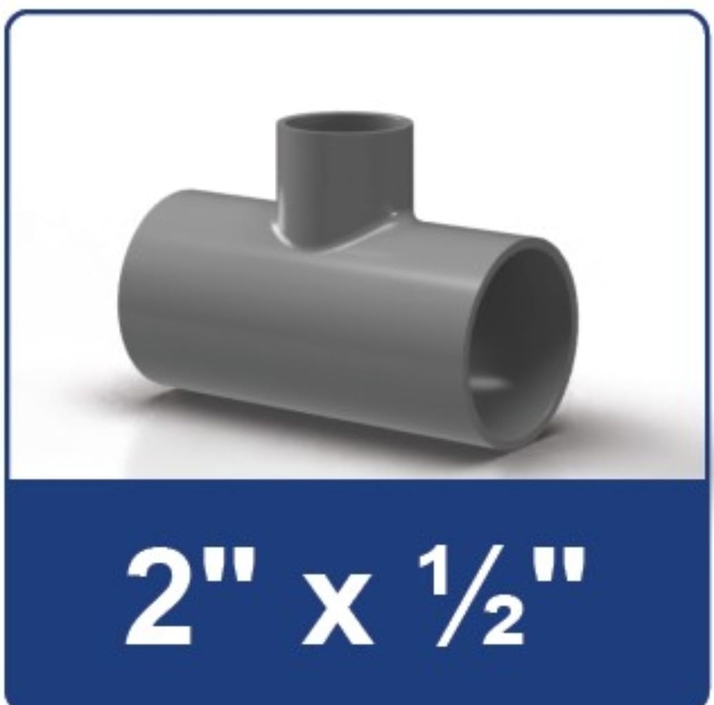 TEE 2 X 1/2 INCH RUCIKA AW