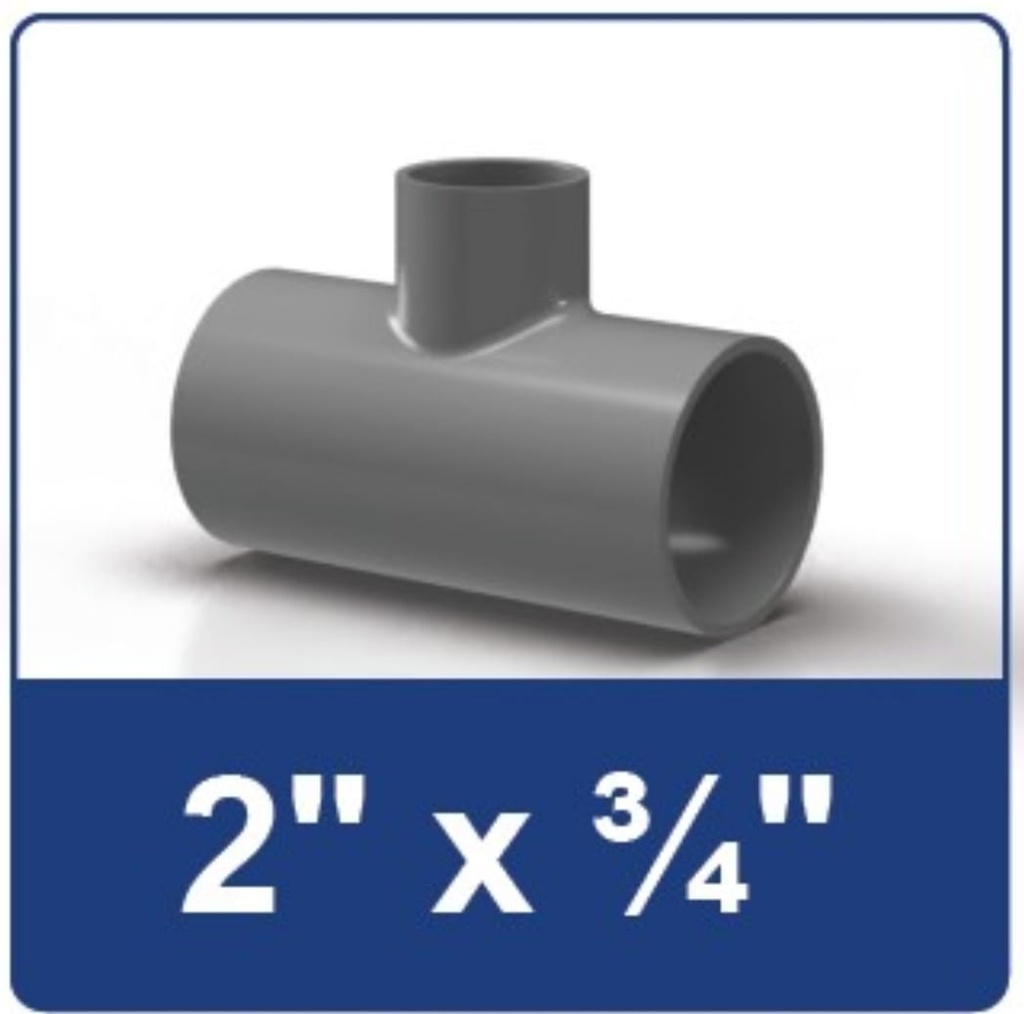 TEE 2 X 3/4 INCH RUCIKA AW