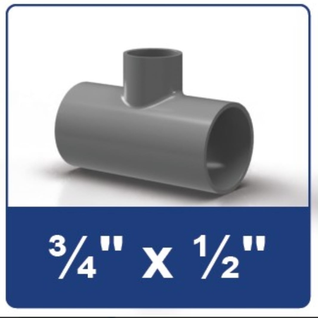 TEE 3/4 X 1/2 RUCIKA AW