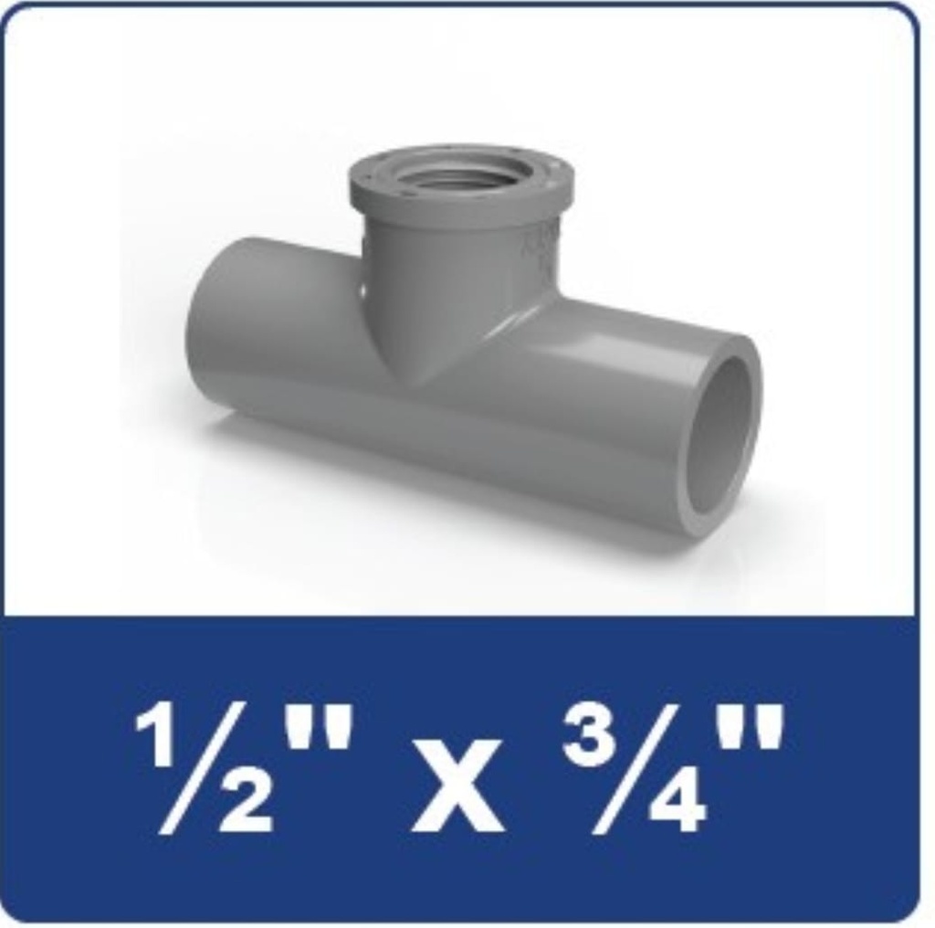 TEE DRAT 3/4 X 1/2 RUCIKA