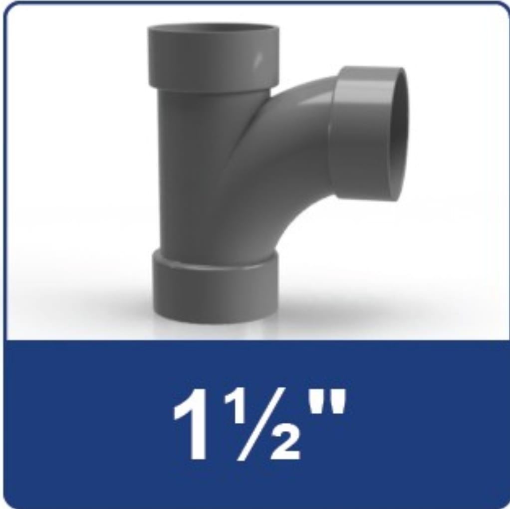 TEE WAY LARGES RDS T 1 1/2 RUCIKA D