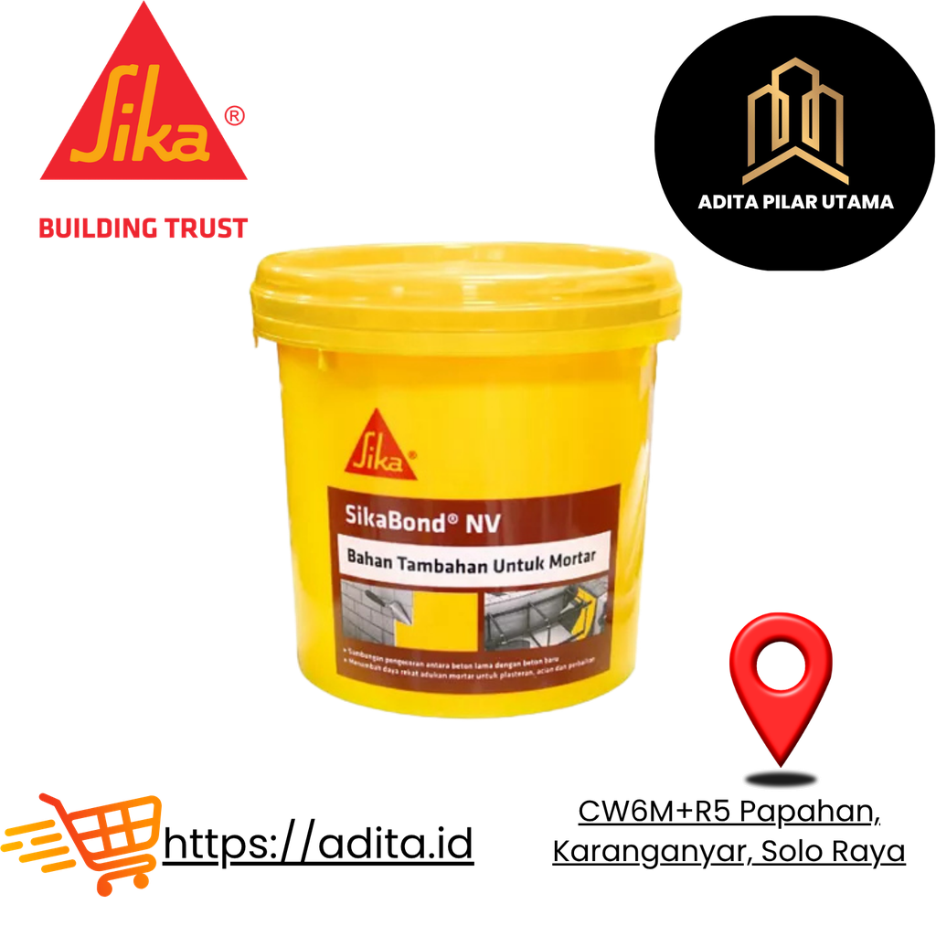 SikaBond® NV - BAHAN TAMBAHAN UNTUK MORTAL -(10LT) (AA)