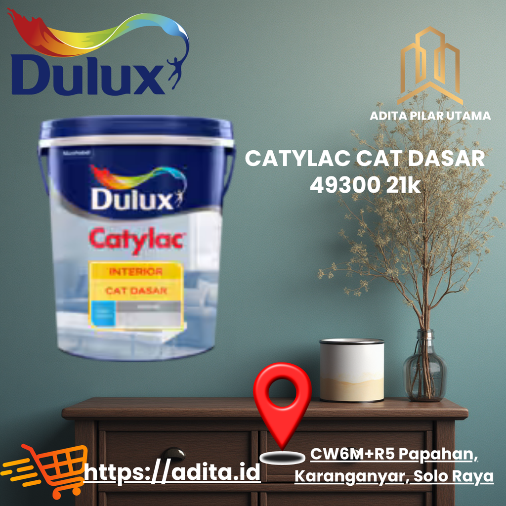 Dulux Catylac Cat Dasar Interior A931-49300 - Pail (21Kg) (AA)