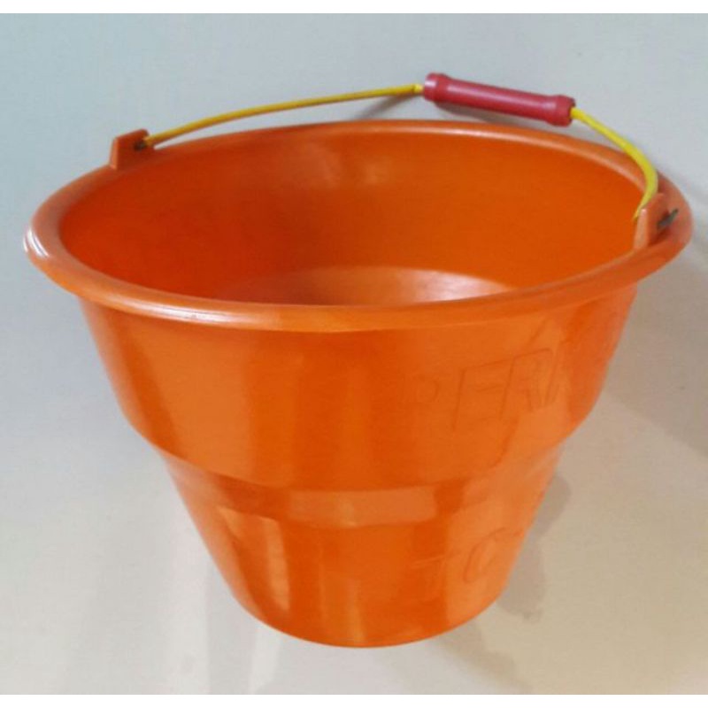 Ember TC 15 Timba Cor TC-15 Oranye Anti Pecah Lentur Ember Bangunan Tahan Banting – Lite Material