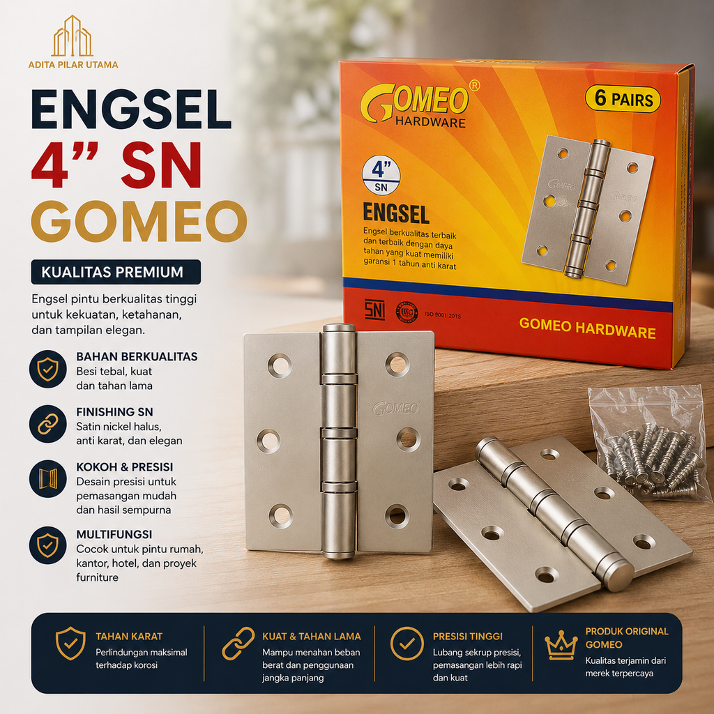 Engsel 4" SN GOMEO (AA)