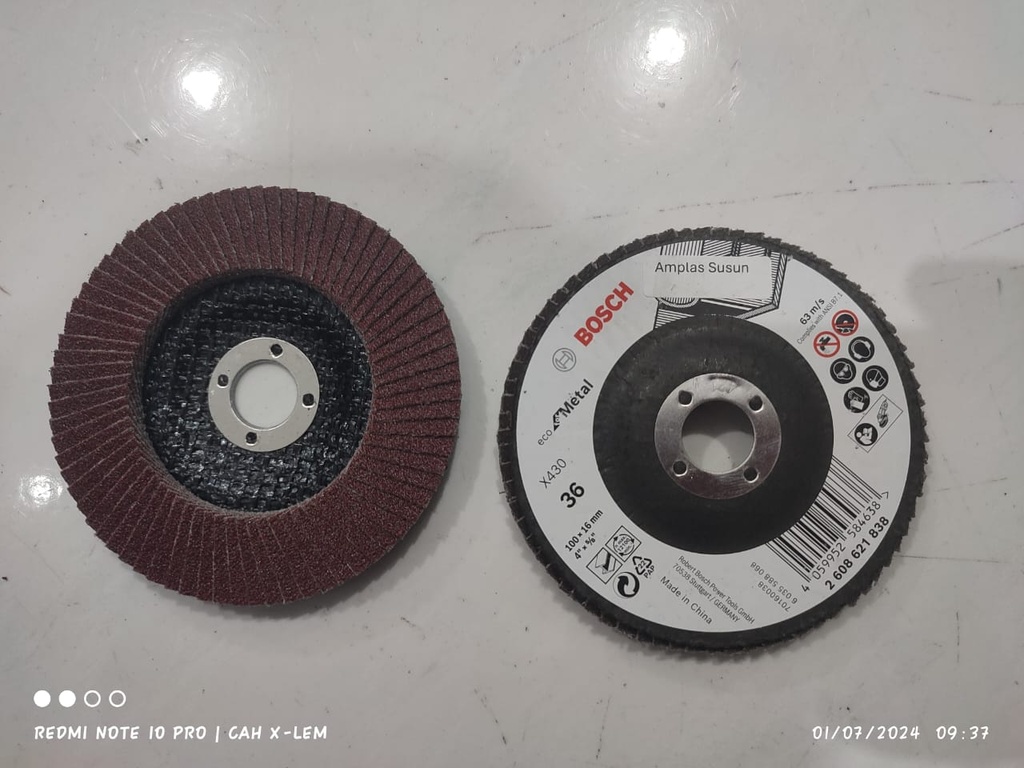 FLAP DISK 80 X 4" BOSCH 100X16mm (AA)