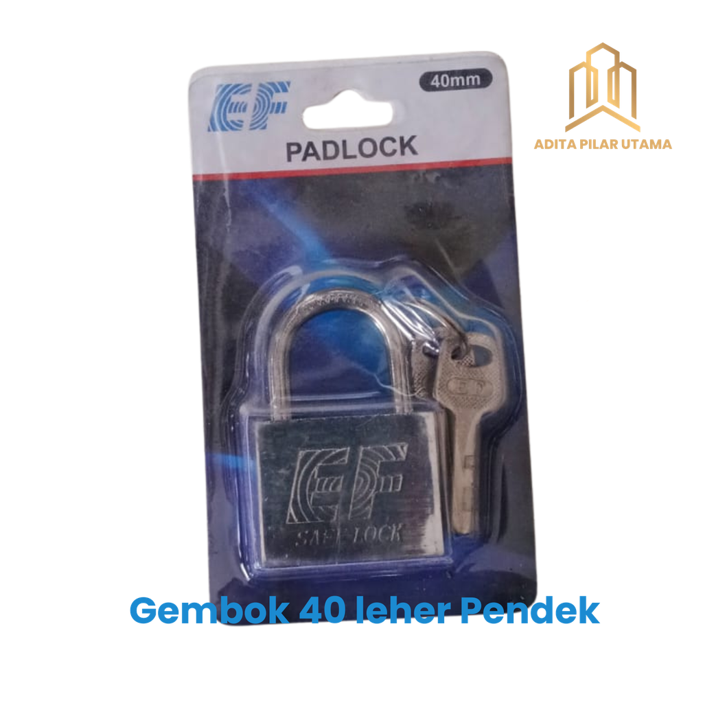GEMBOK 40MM LPD EF SAFE LOCK (AA)