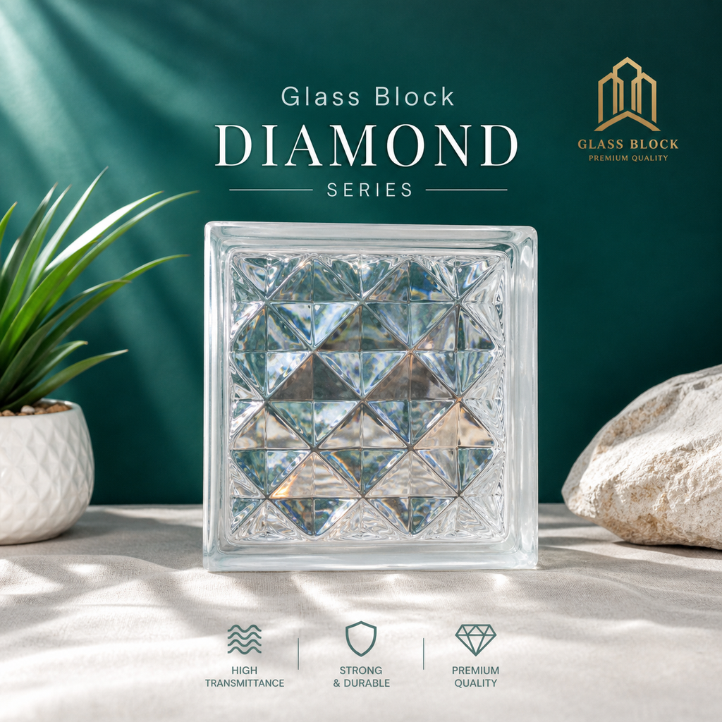 Glass Block Diamond (AA)