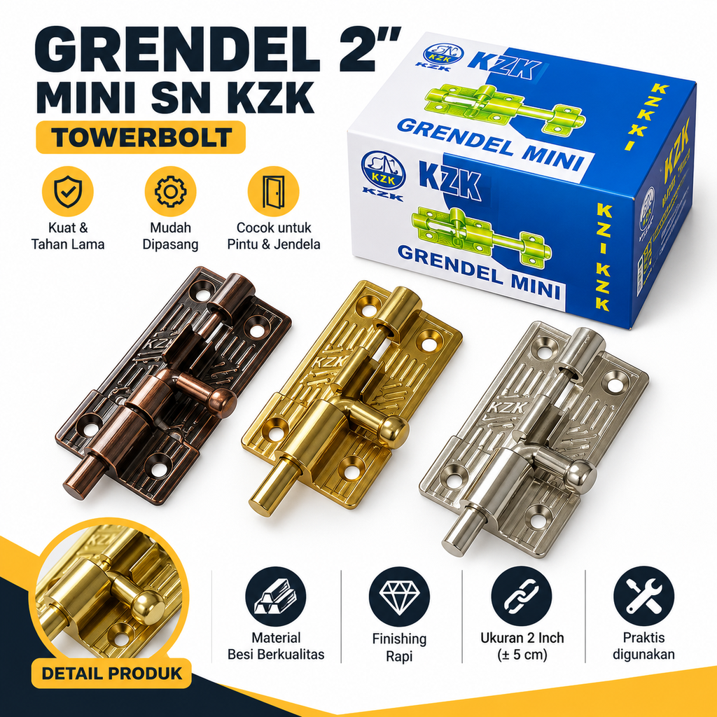 GRENDEL 2" MINI SN (Silver) KZK - TOWERBOLT (AA)