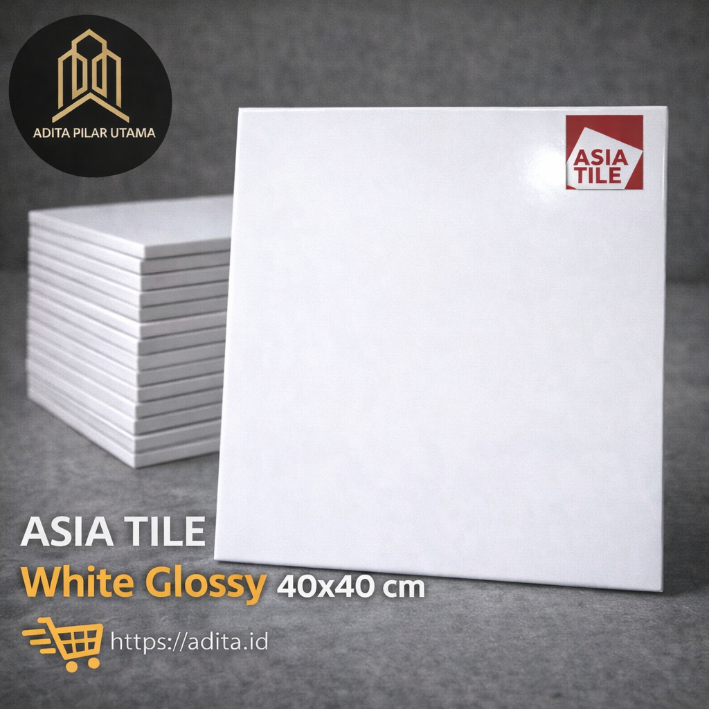 KERAMIK 40/40 PUTIH M MORANO WHITE 78 L ASIATILE 1DOS=6LEMBAR (0.96M²) (AA)