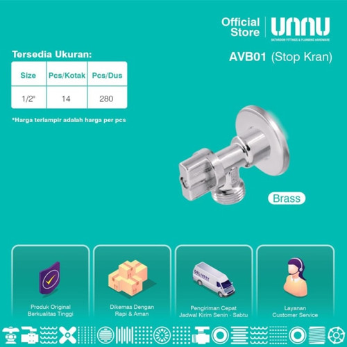 KRAN JET SHOWER AVB01 1/2 UNNU (AA)