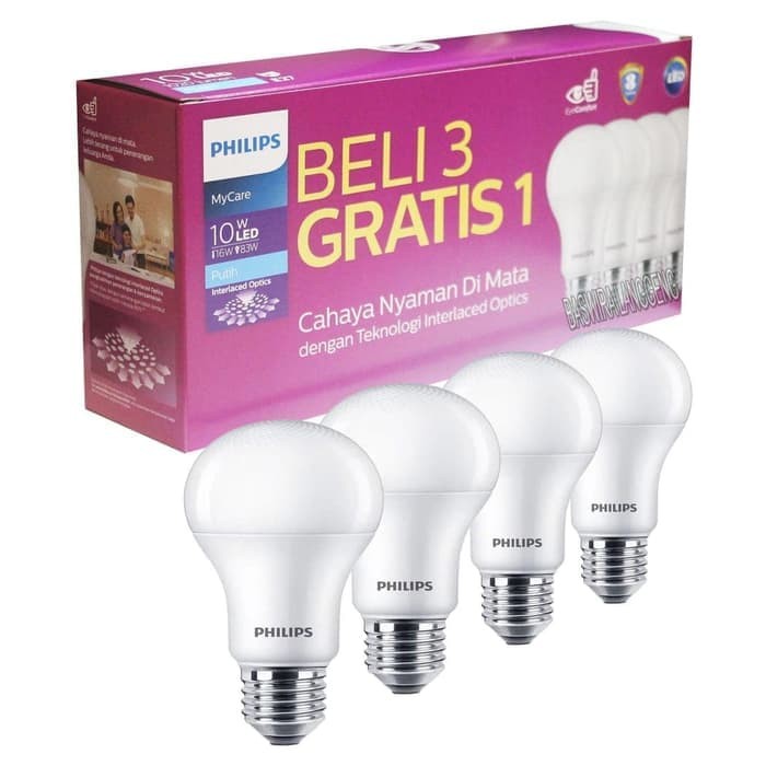 LAMPU LED PHILIP 10 W (PAKET) (AA)