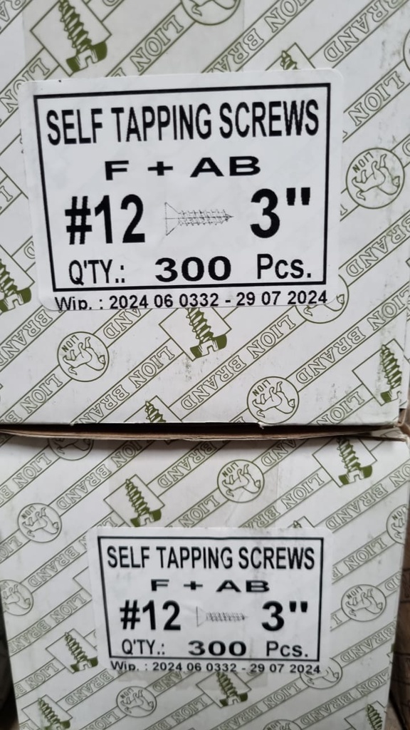 PAKU SKRUP FAB 12 X 3 INCH(S8) (AA)