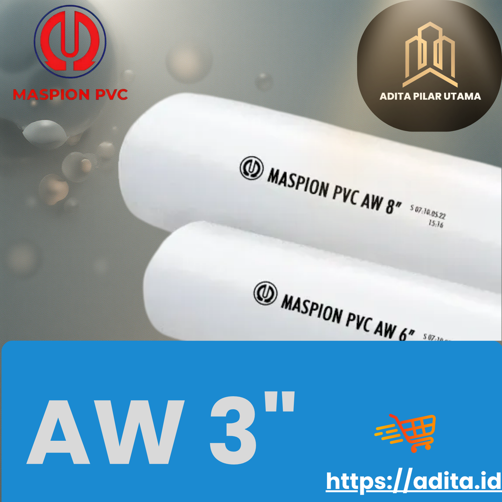 PIPA PVC AW 3" MASPION PUTIH (AA)